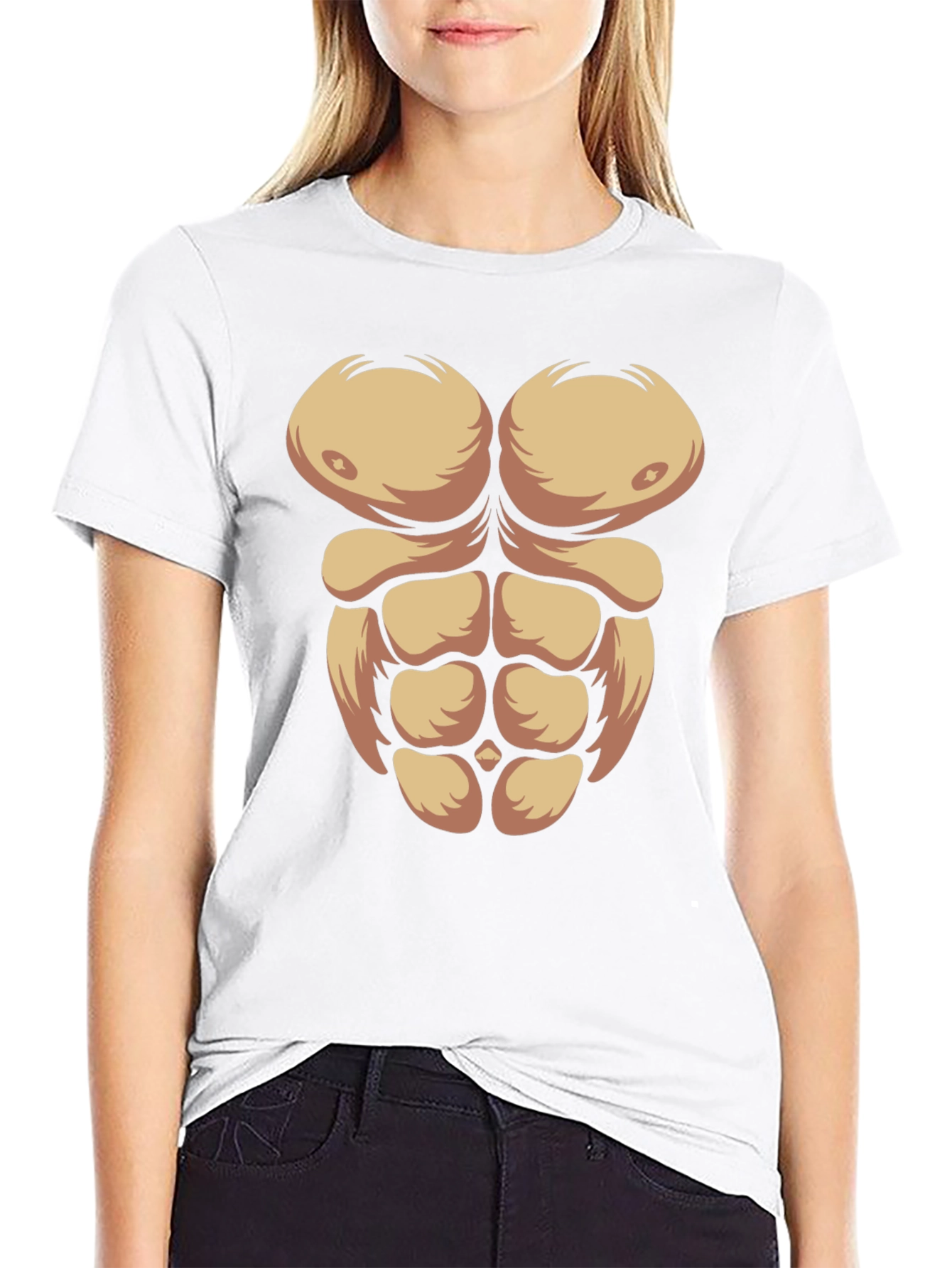 Funny Muscle Abs T-Shirt