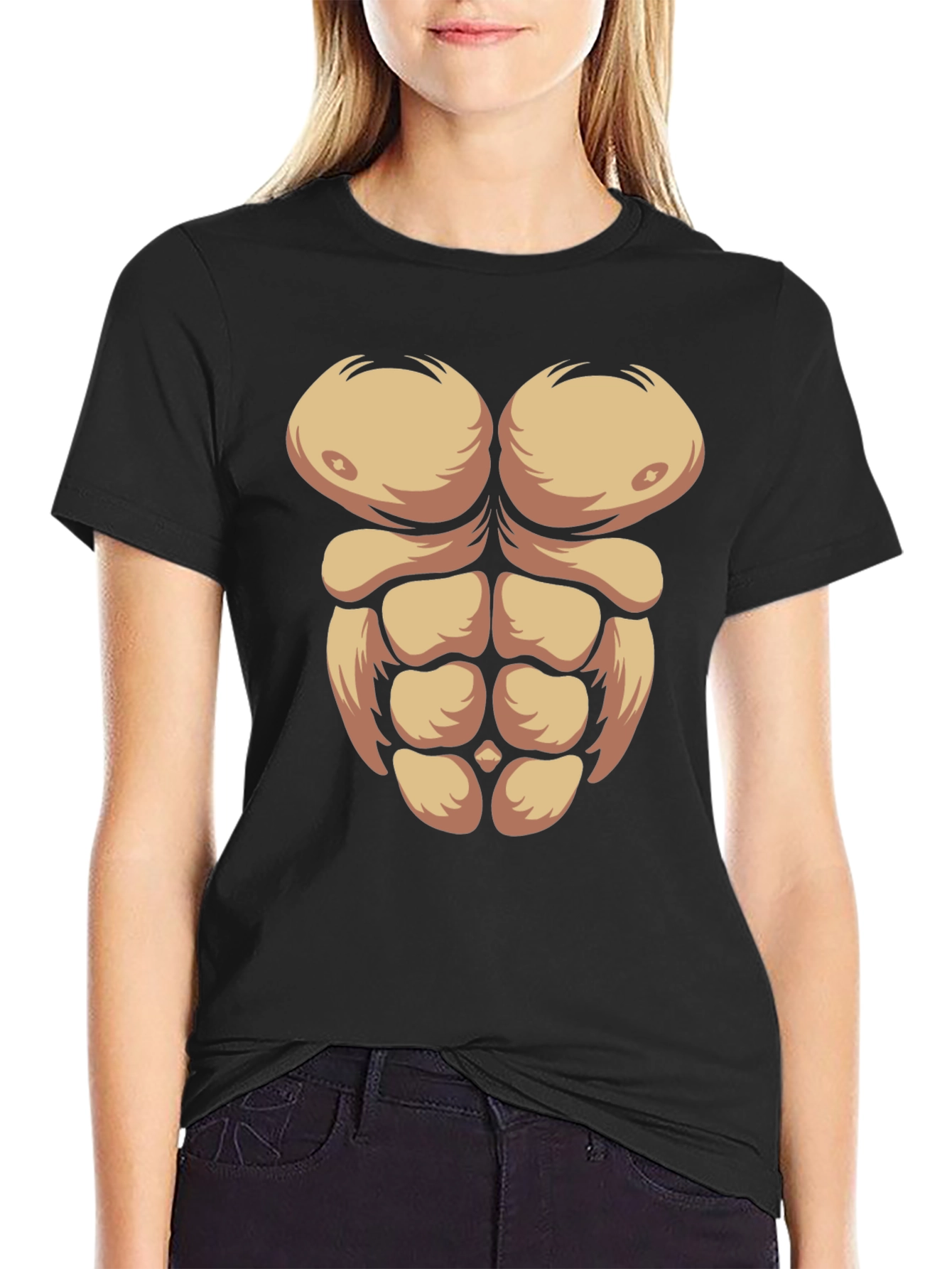 Funny Muscle Abs T-Shirt
