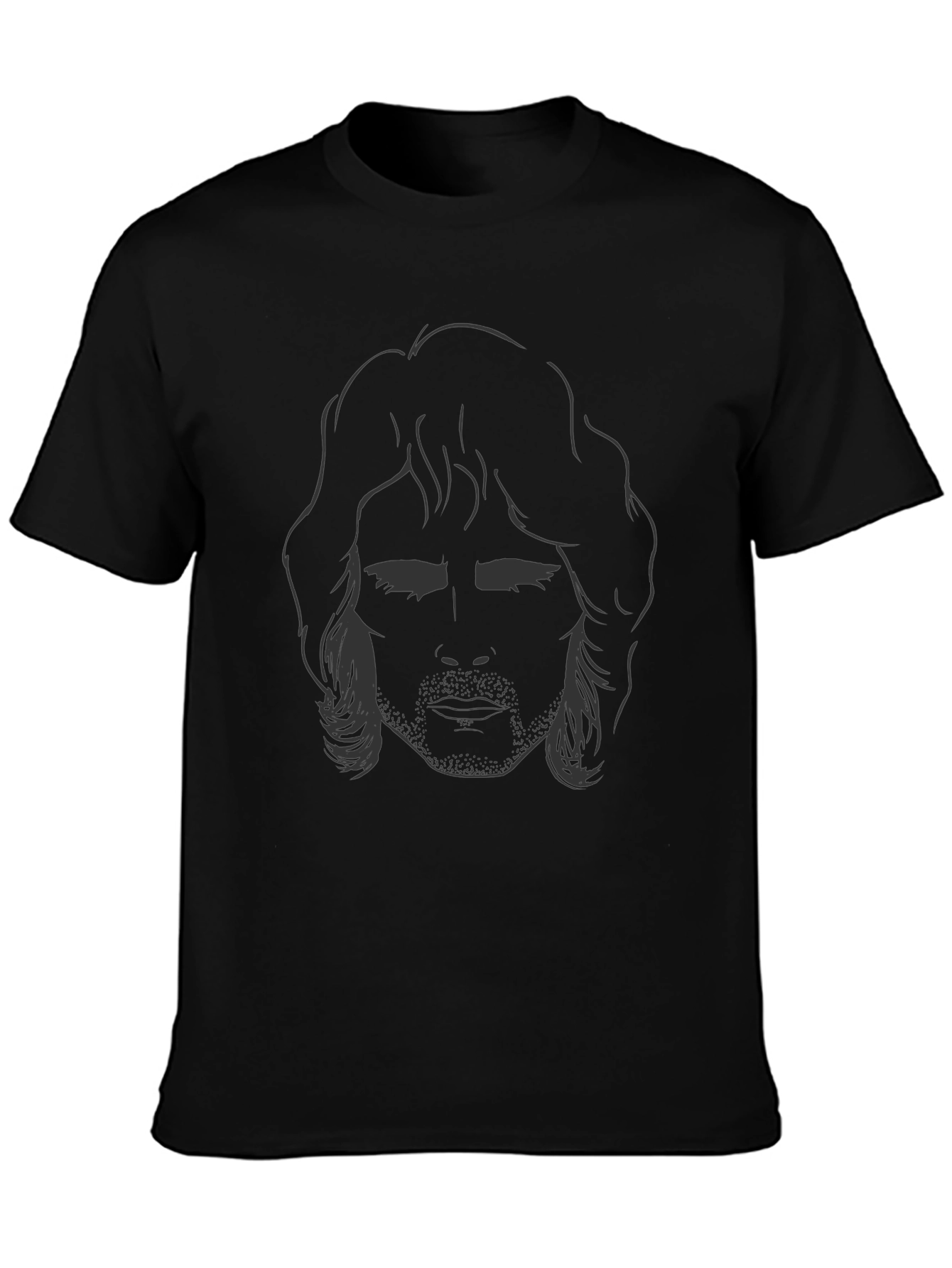 Silhouetted Face Graphic Tee - Modern Unisex Shirt