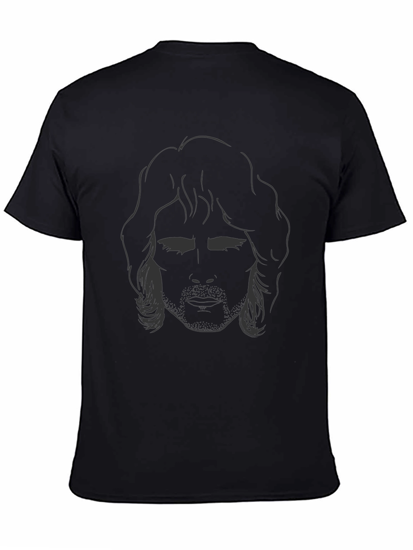 Silhouetted Face Graphic Tee - Modern Unisex Shirt