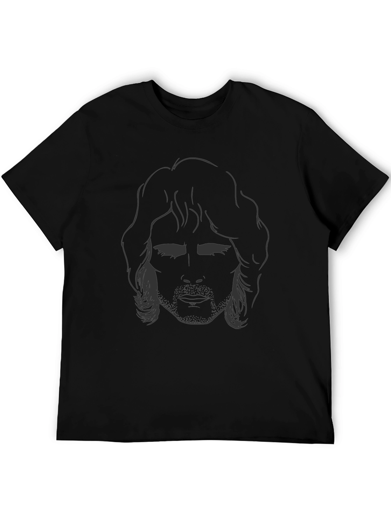 Silhouetted Face Graphic Tee - Modern Unisex Shirt