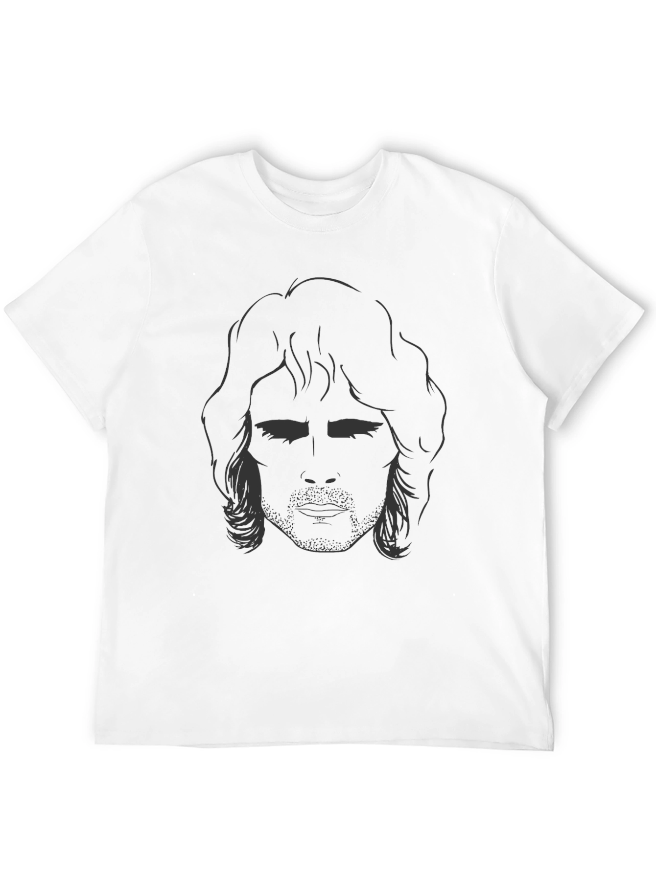 Silhouetted Face Graphic Tee - Modern Unisex Shirt
