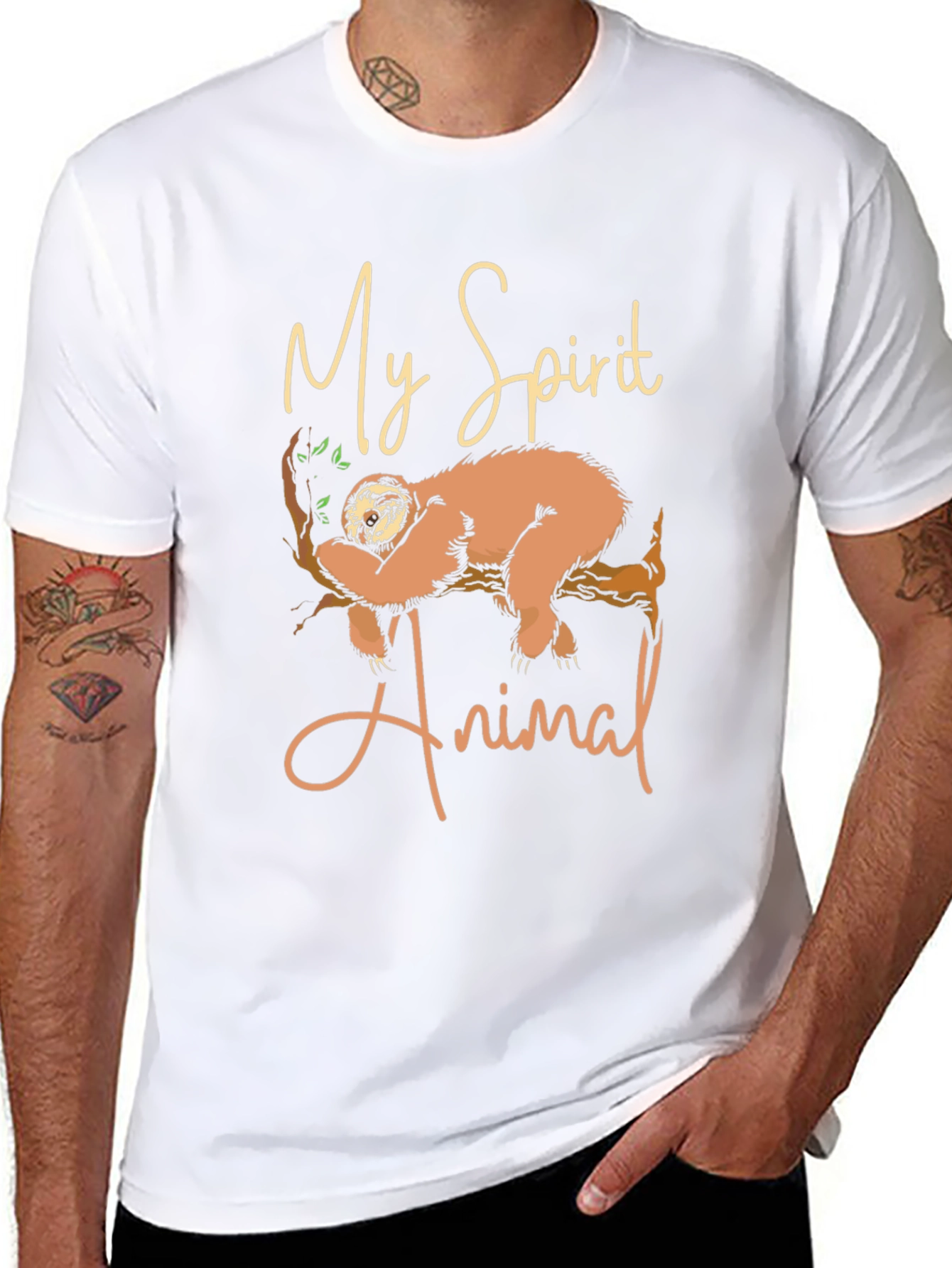 Sloth Spirit Animal T-Shirt - Relaxed & Comfortable