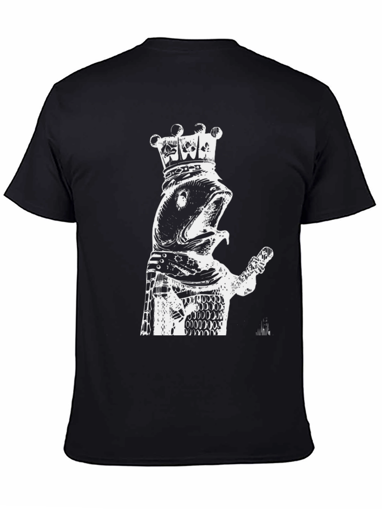 King Fish Graphic T-Shirt - Black Novelty Design