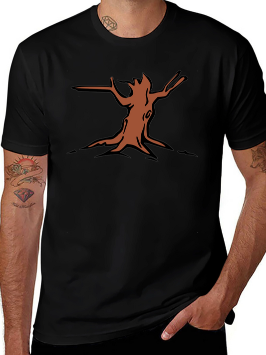 Nature Graphic Tee - Tree Stump Design