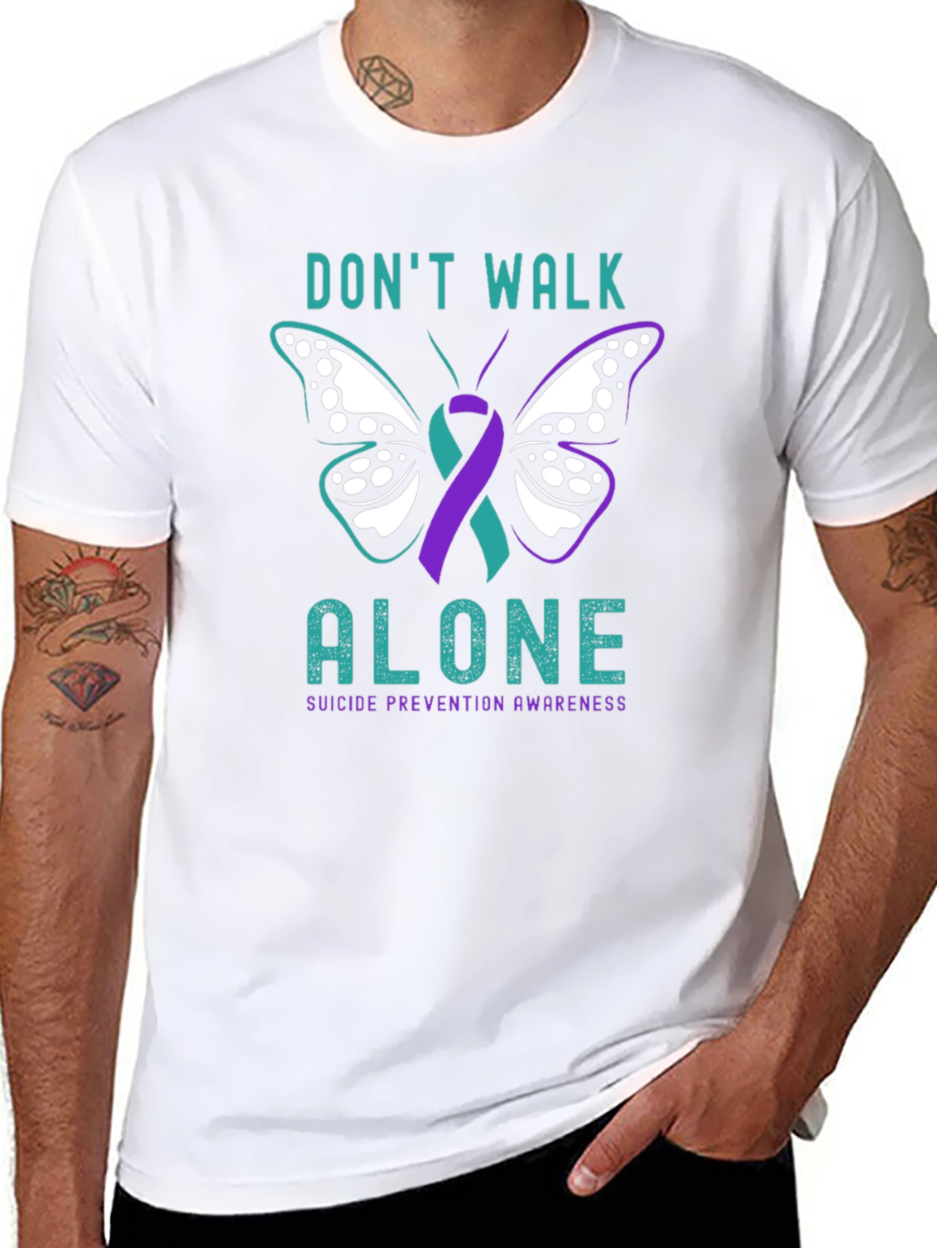 Dont Walk Alone Suicide Prevention Awareness T-Shirt