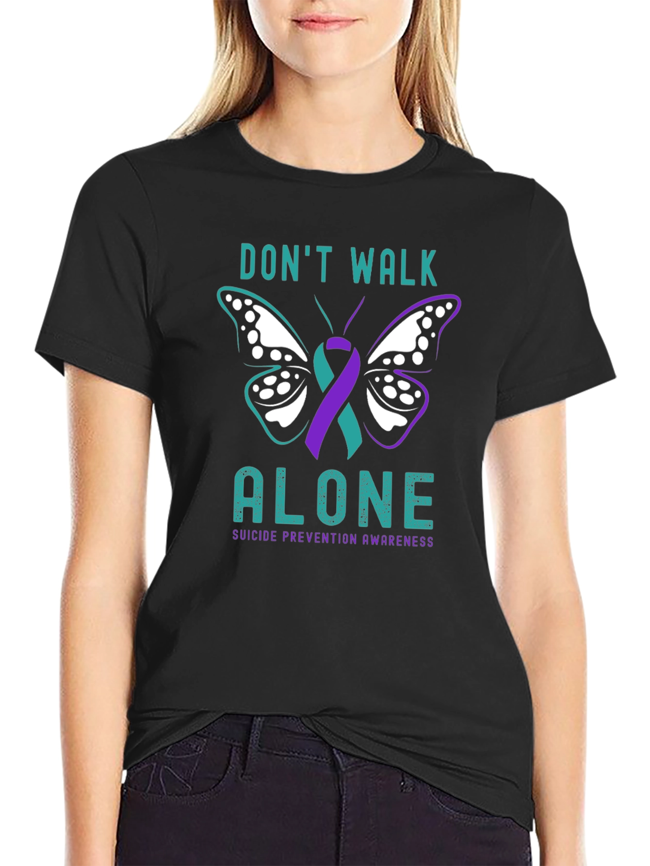 Dont Walk Alone Suicide Prevention Awareness T-Shirt