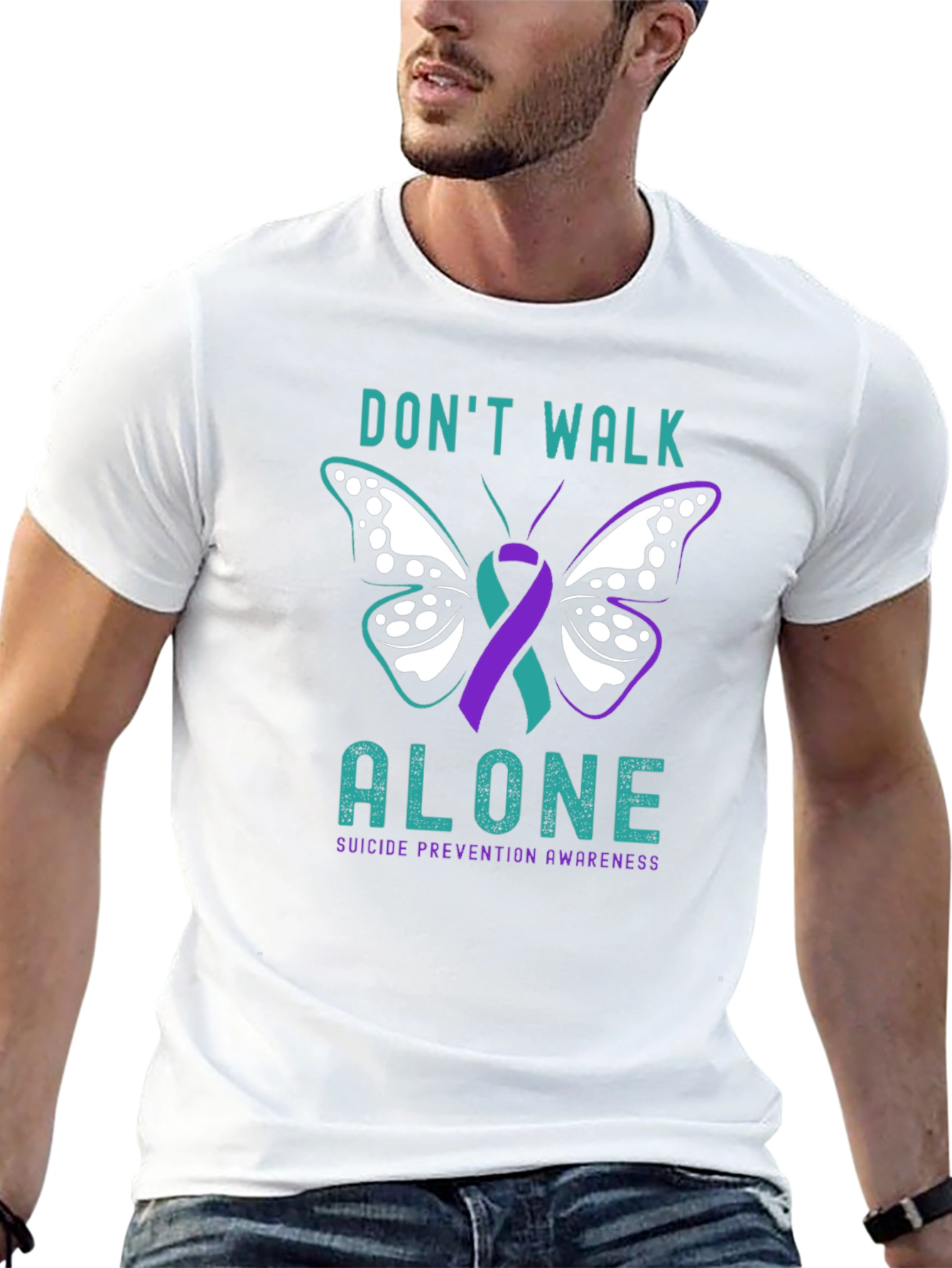 Dont Walk Alone Suicide Prevention Awareness T-Shirt