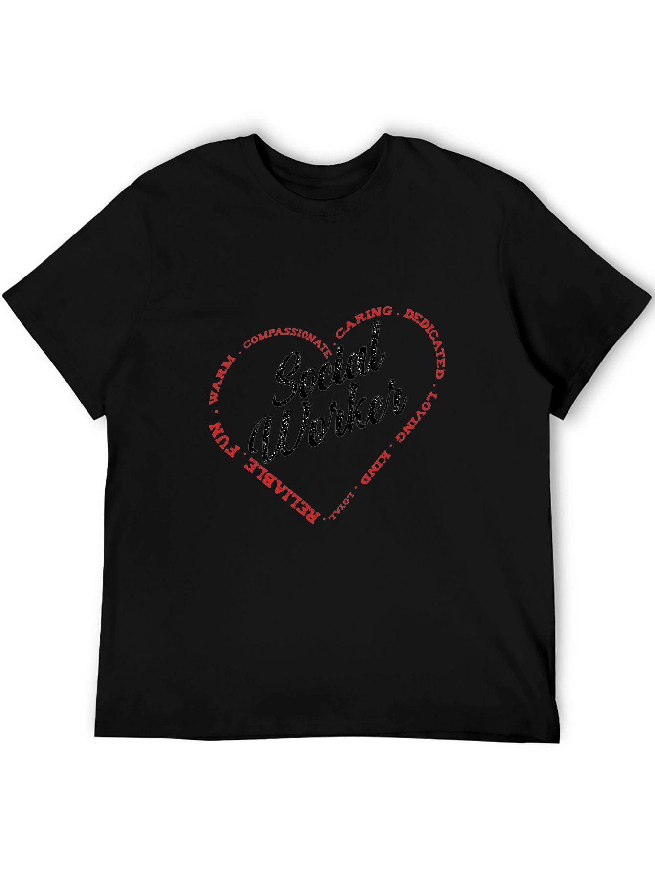 Social Worker Heart Graphic Tee