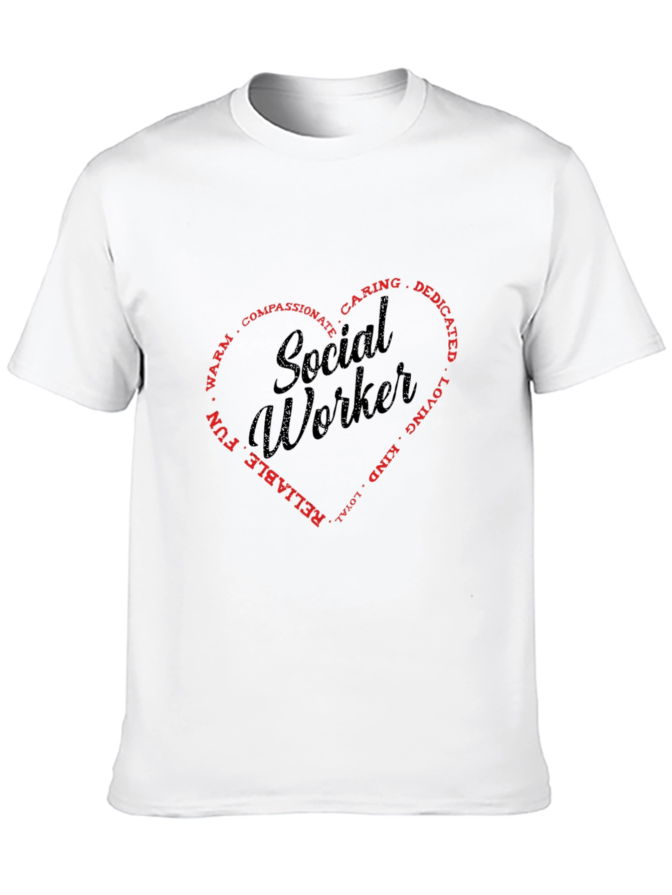 Social Worker Heart Graphic Tee