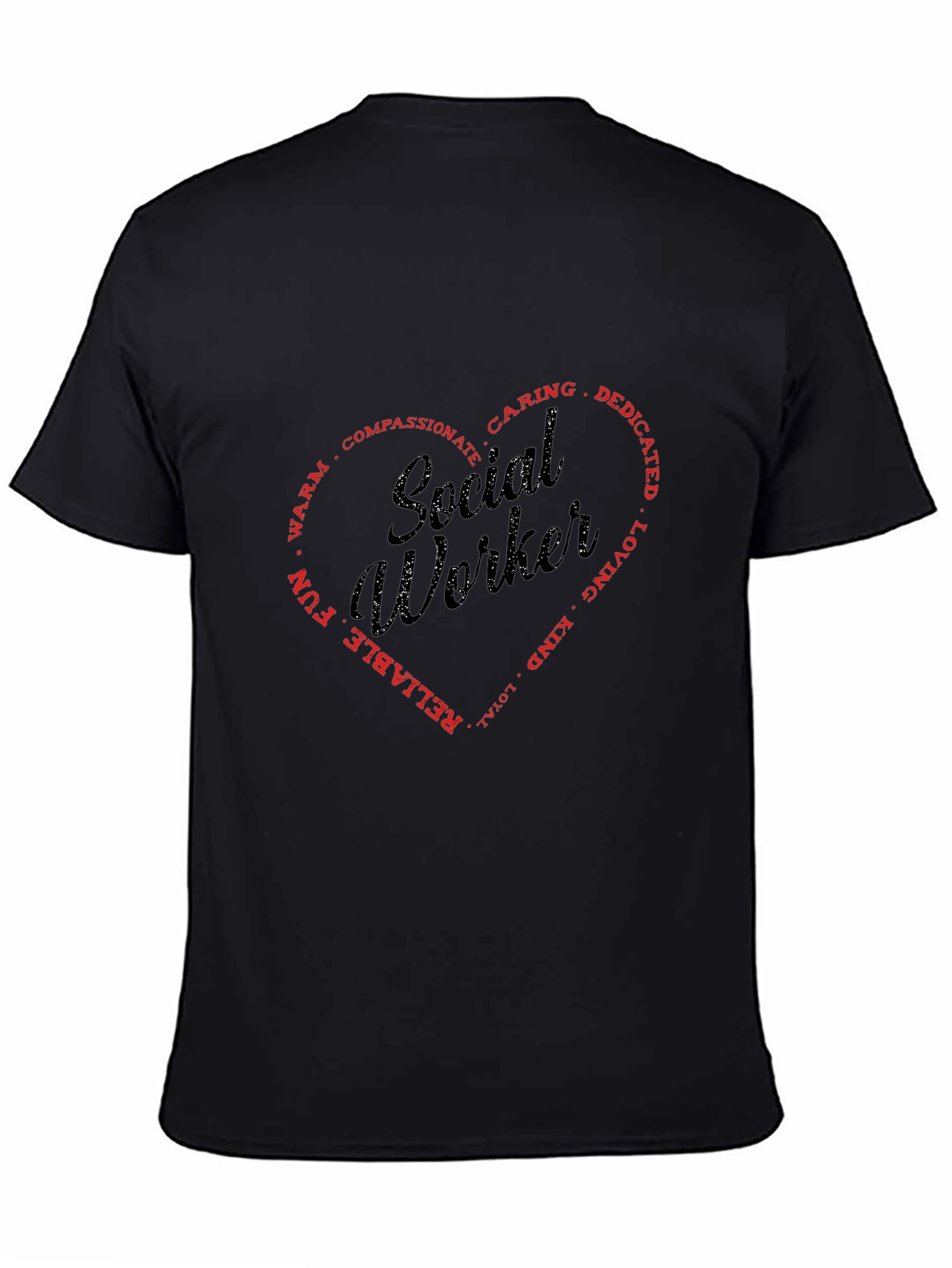 Social Worker Heart Graphic Tee