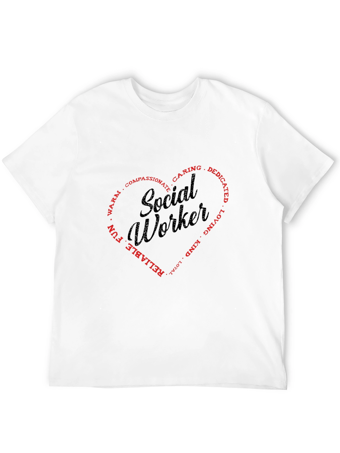 Social Worker Heart Graphic Tee