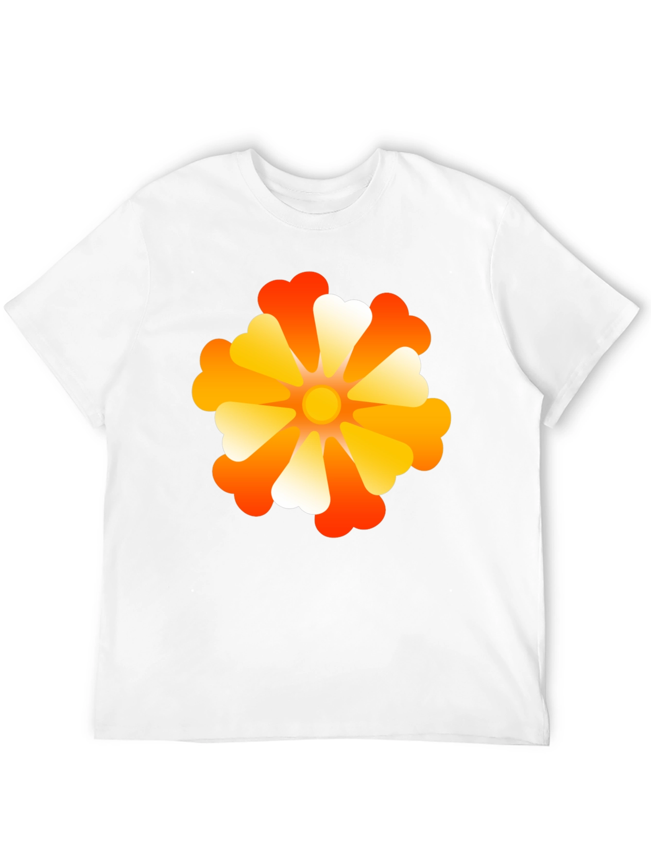 Retro Flower Power Black T-Shirt