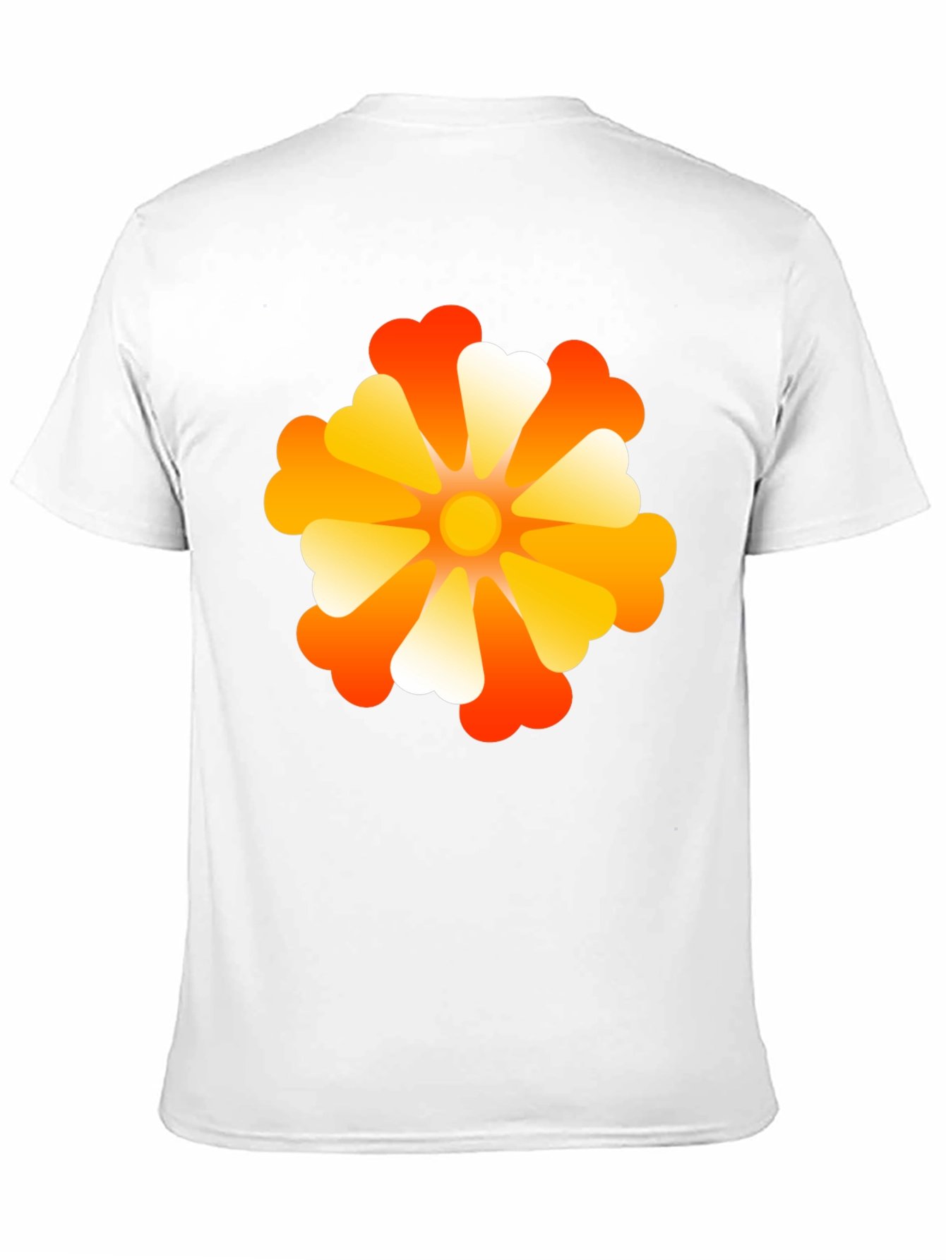 Retro Flower Power Black T-Shirt