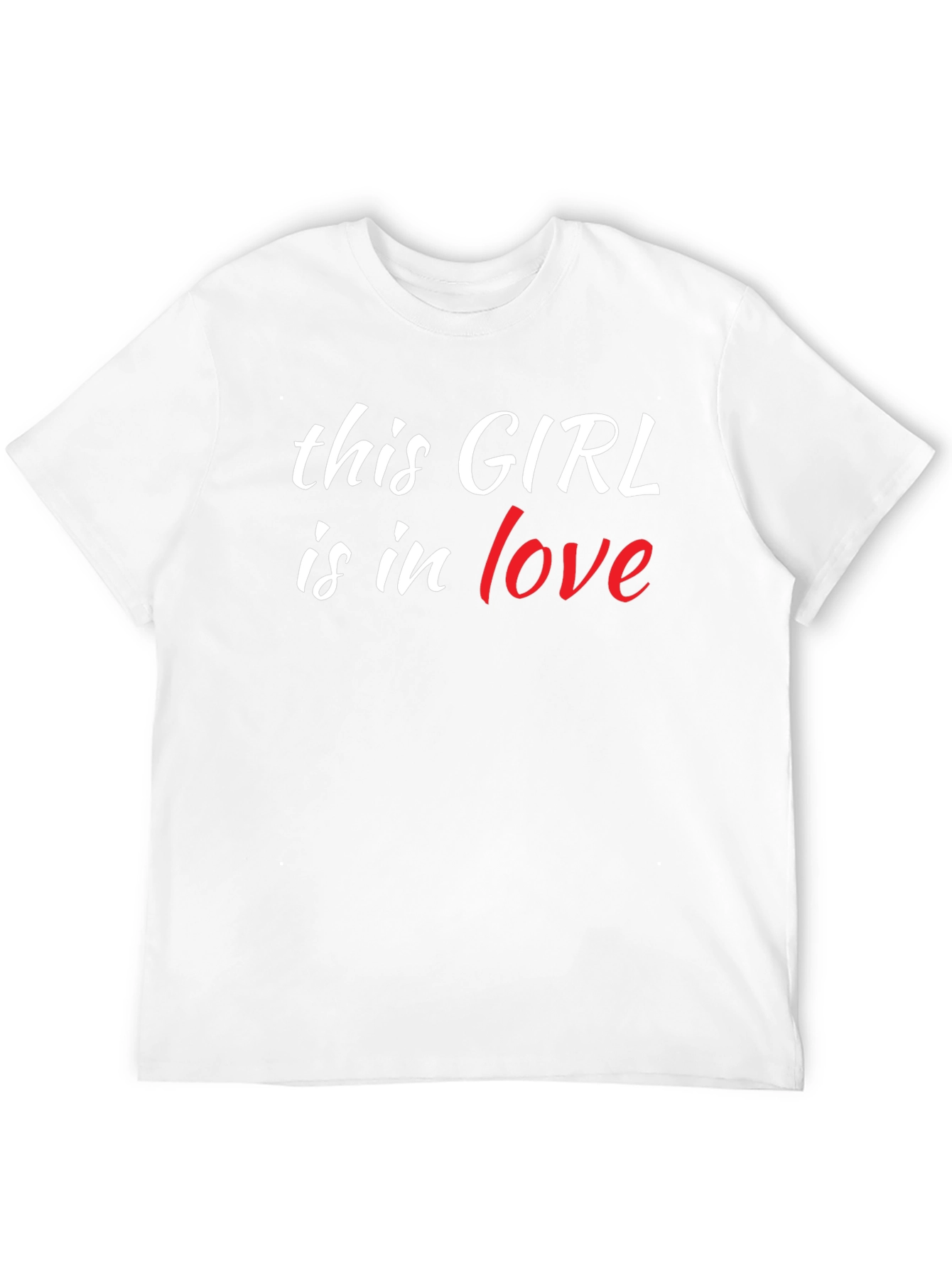 This Girl is in Love Black T-Shirt