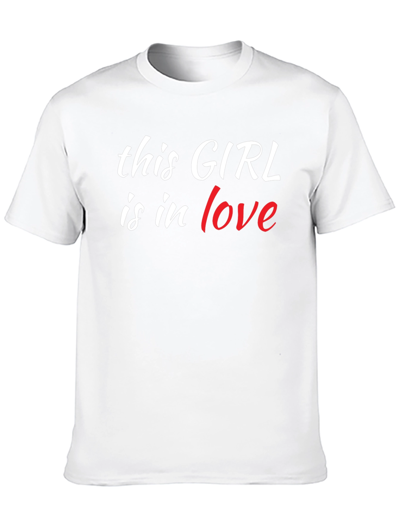 This Girl is in Love Black T-Shirt