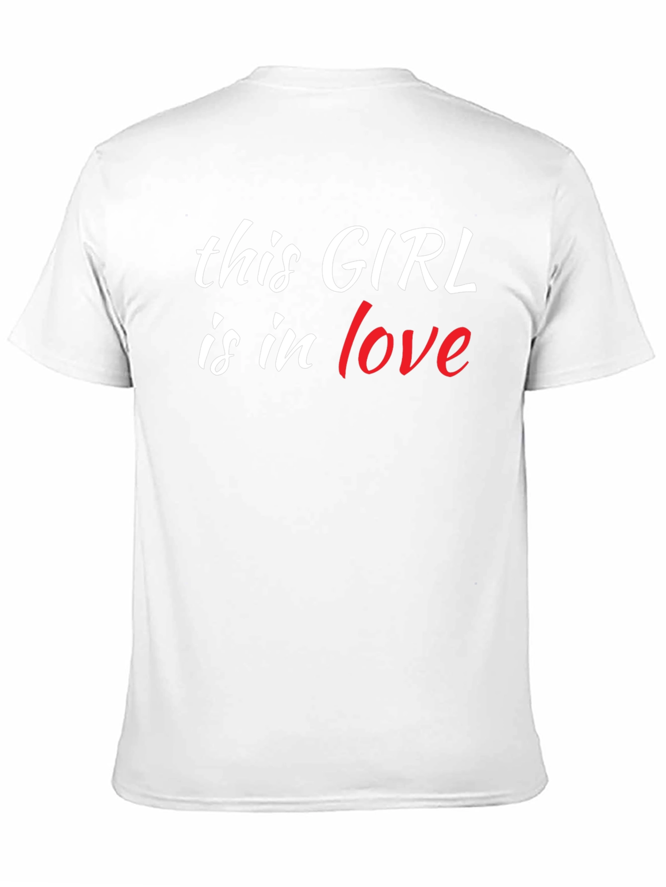 This Girl is in Love Black T-Shirt