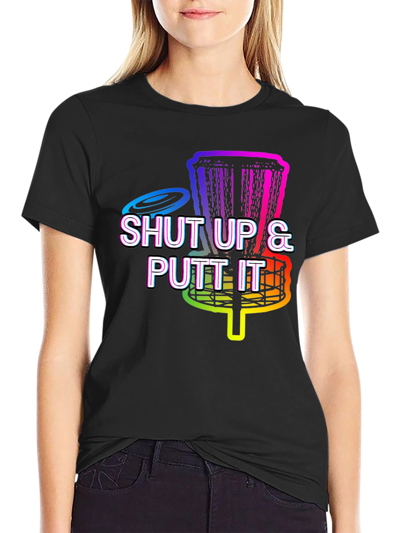 Shut Up & Putt It Black T-Shirt