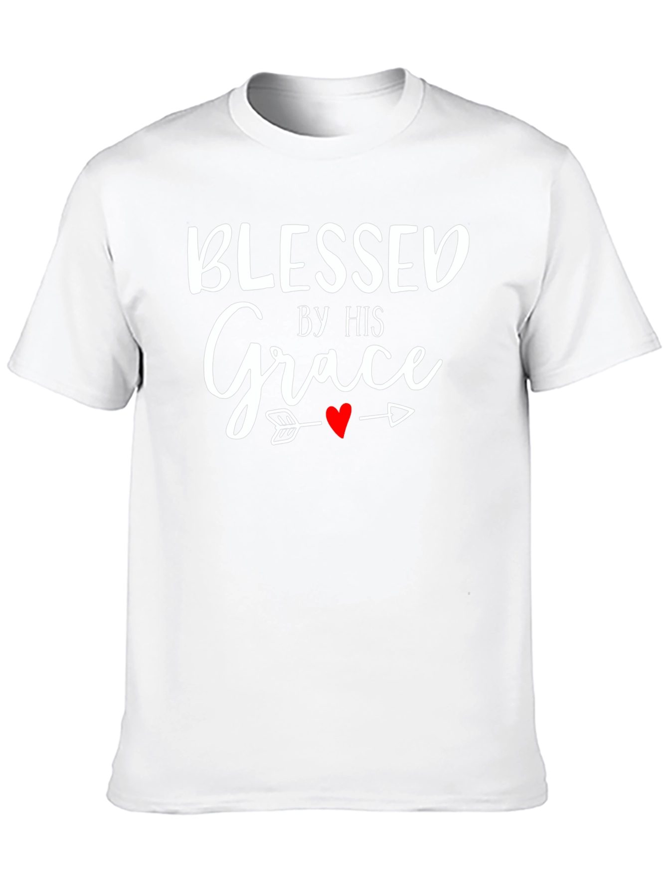 Blessed By His Grace T-Shirt - Christian Apparel
