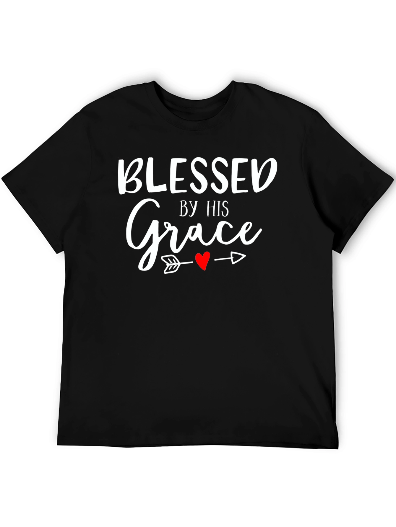 Blessed By His Grace T-Shirt - Christian Apparel