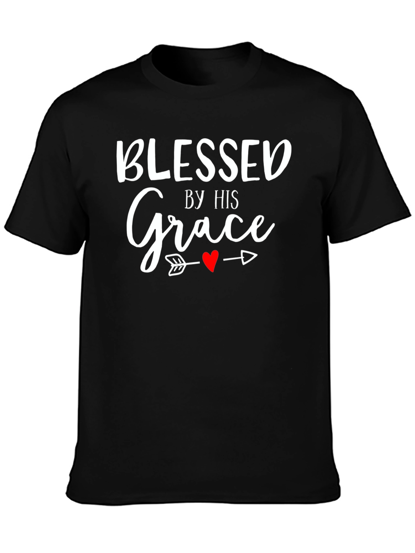 Blessed By His Grace T-Shirt - Christian Apparel