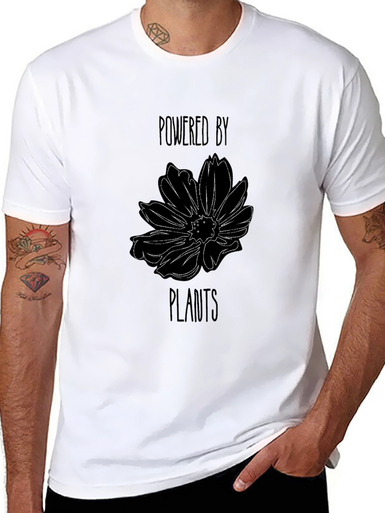 Powered by Plants T-Shirt - Vegan Friendly Tee