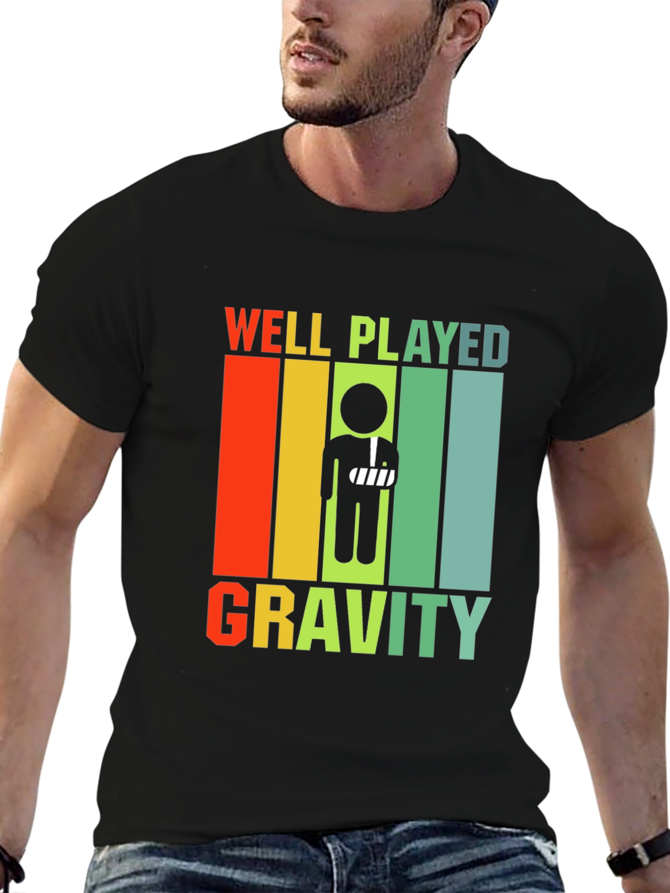 Well Played Gravity Broken Arm Humor T-Shirt