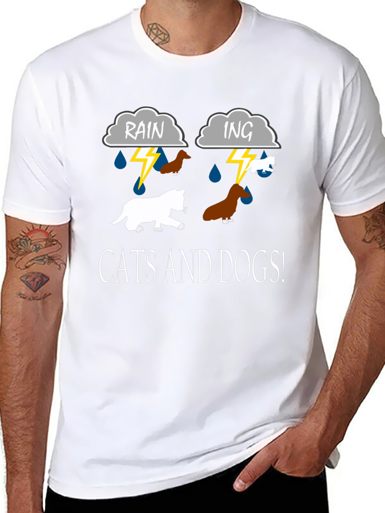 Raining Cats and Dogs Graphic Tee