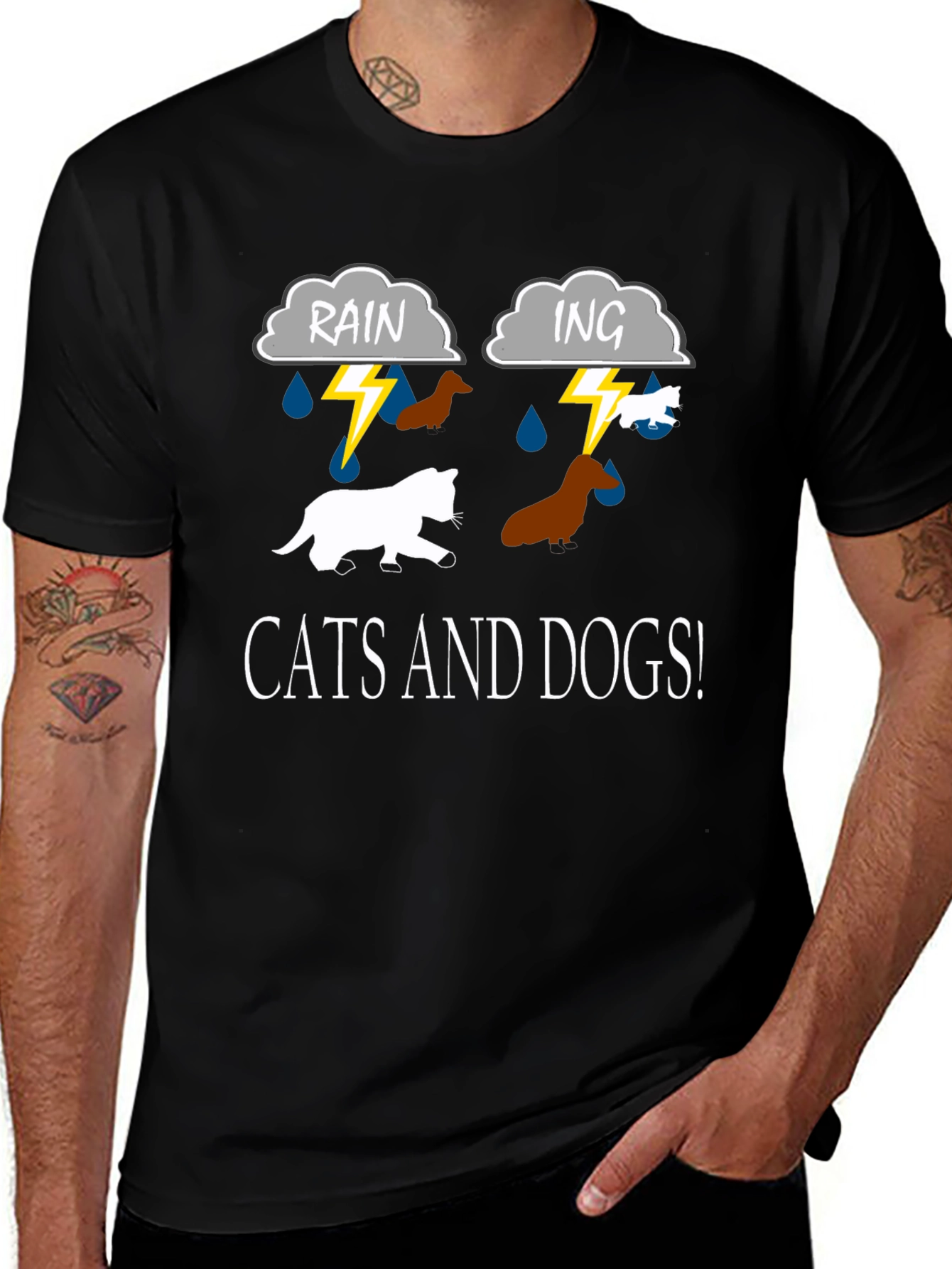 Raining Cats and Dogs Graphic Tee