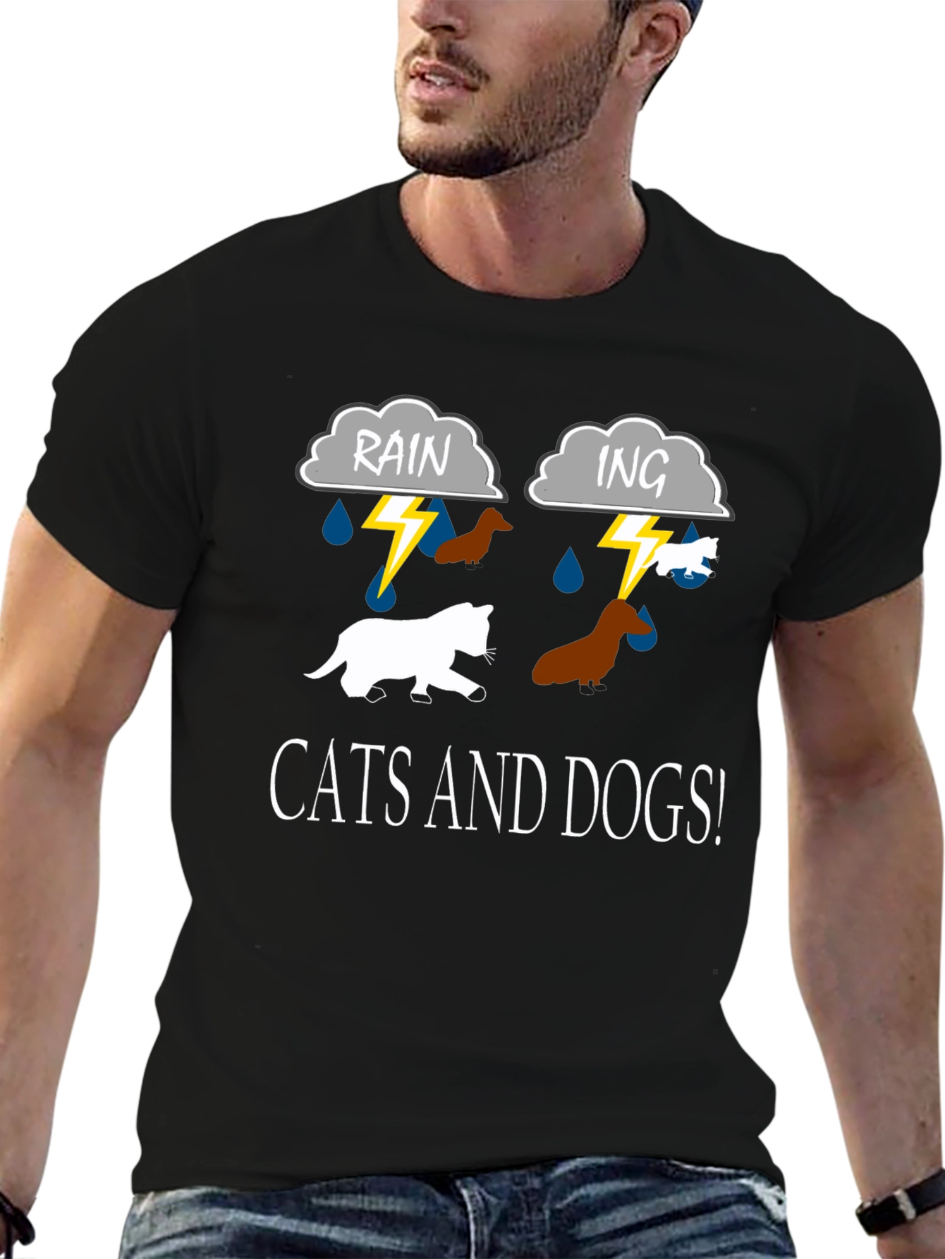 Raining Cats and Dogs Graphic Tee