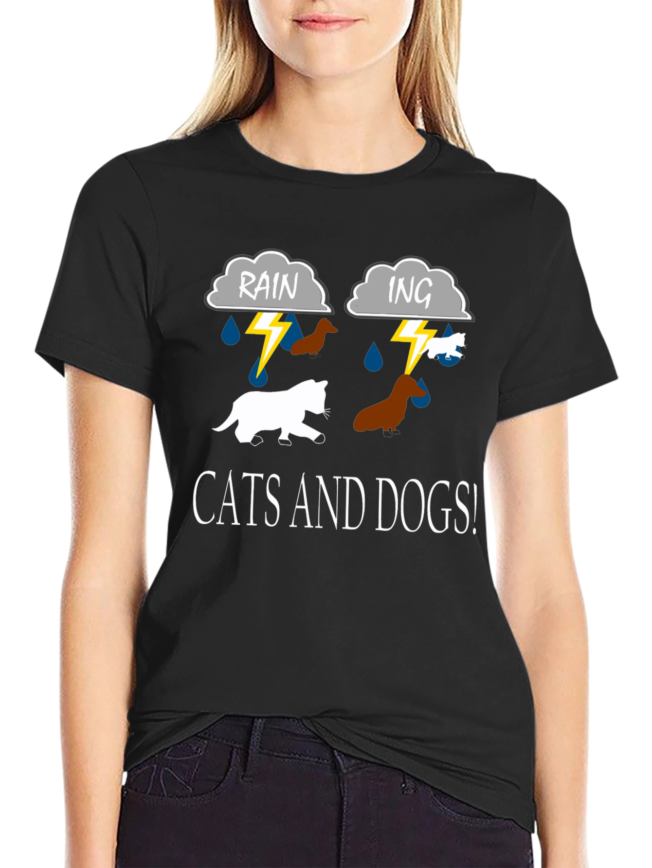 Raining Cats and Dogs Graphic Tee