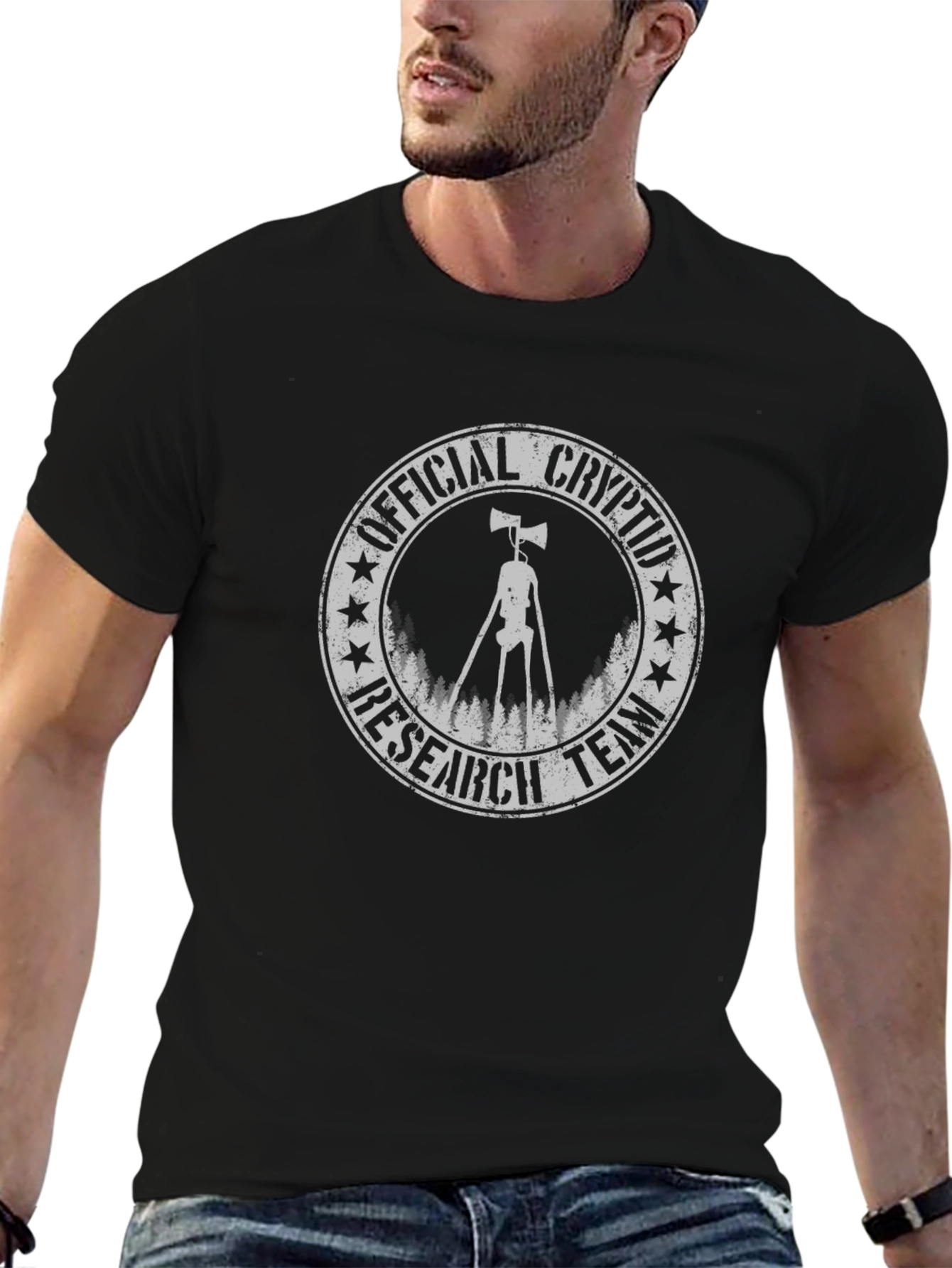 Official Cryptid Research Team Black T-Shirt