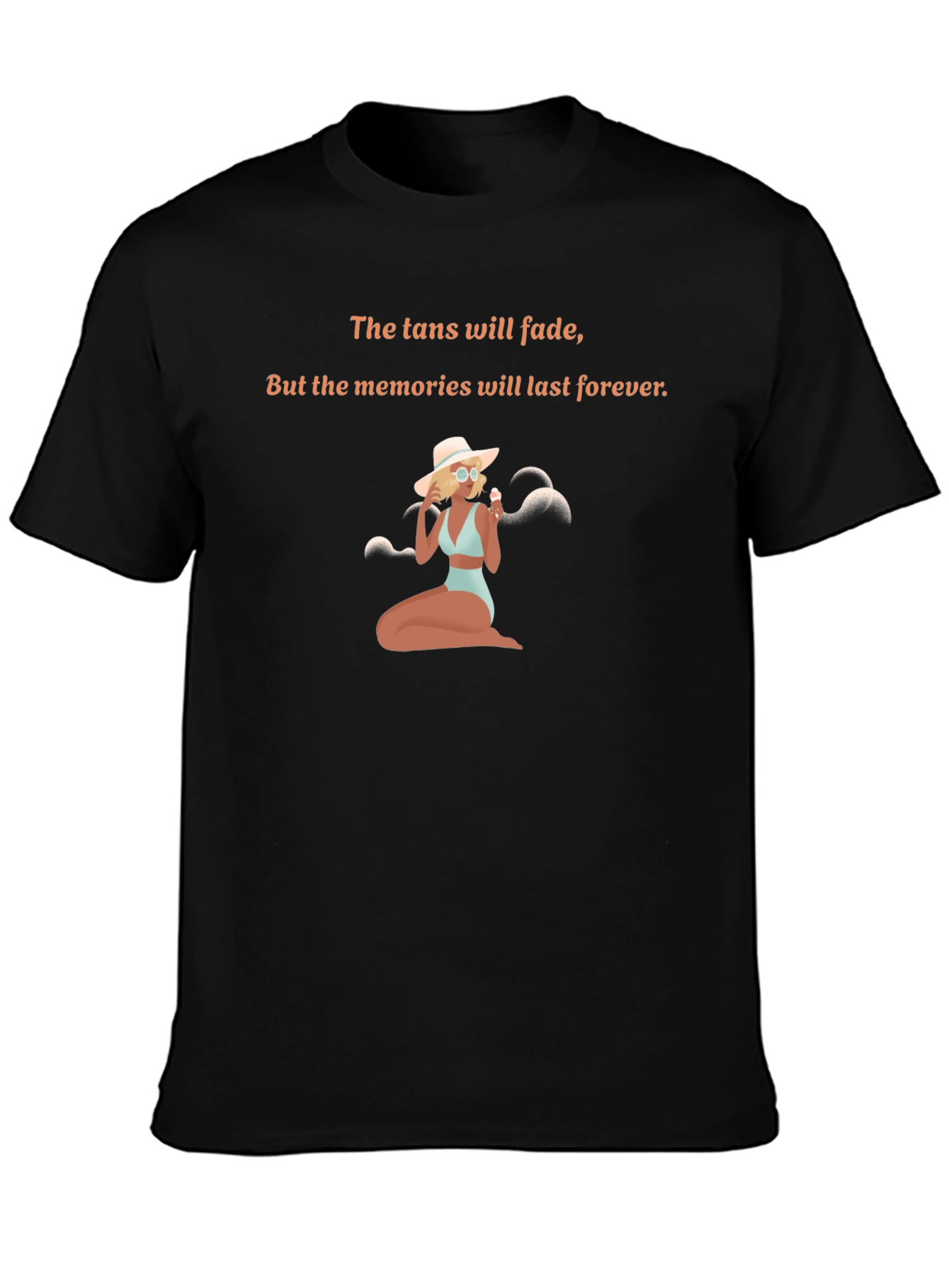 Tan Fades Memories Last Forever Graphic Tee