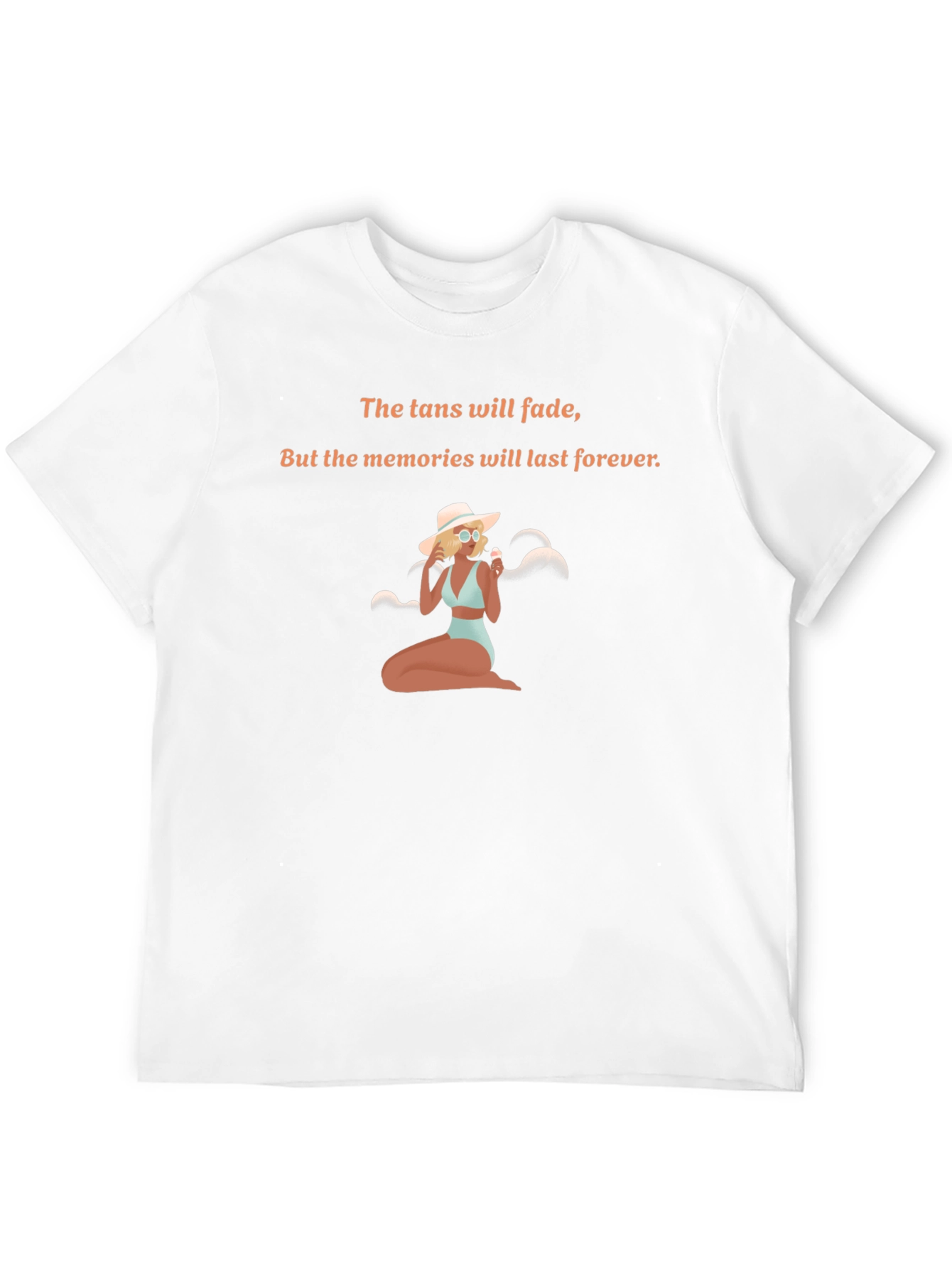 Tan Fades Memories Last Forever Graphic Tee