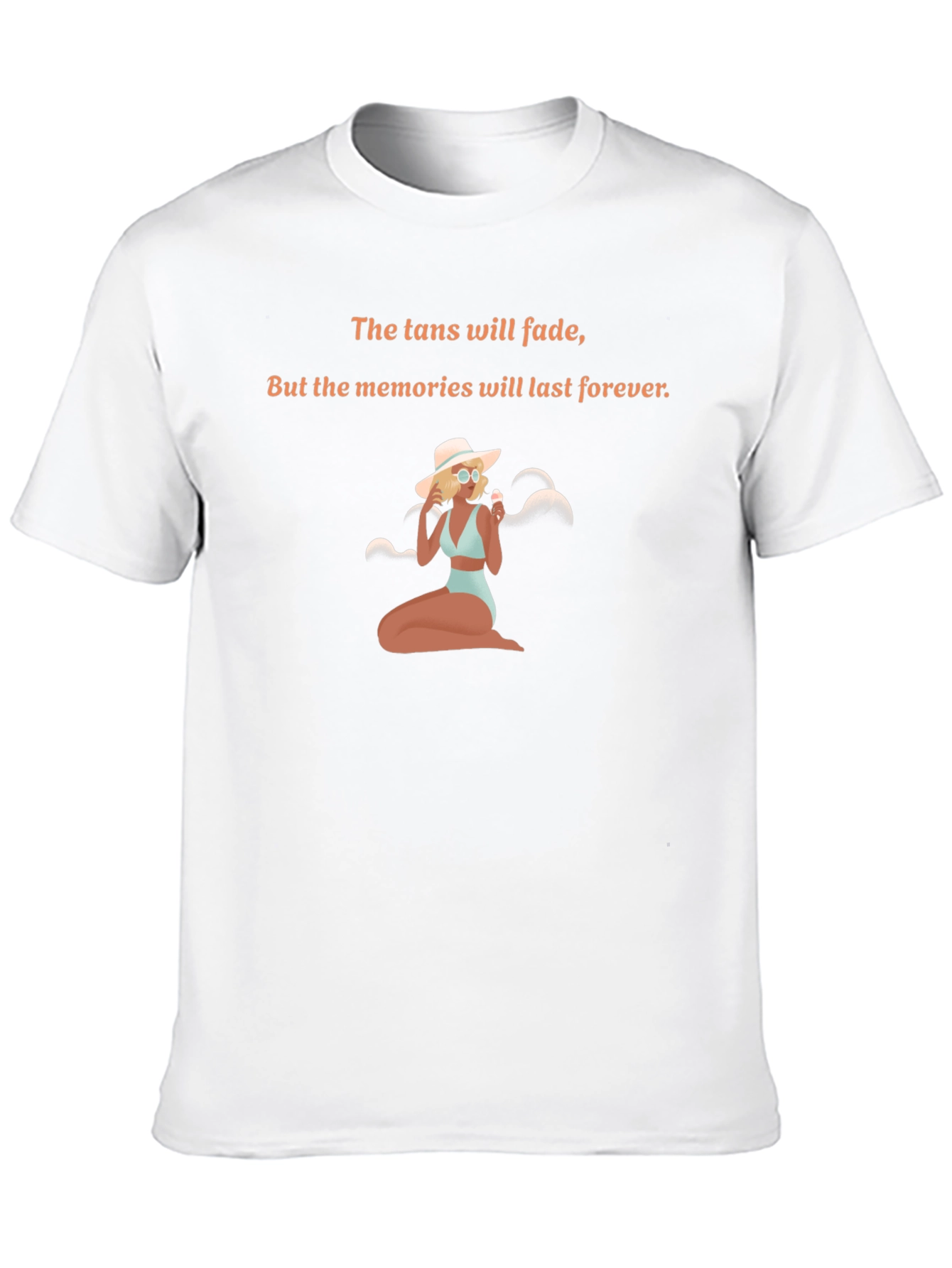 Tan Fades Memories Last Forever Graphic Tee