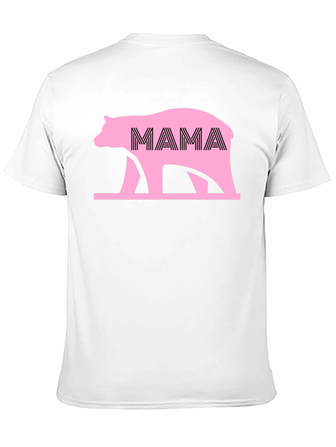 Mama Bear Graphic Tee - Black Cotton Shirt
