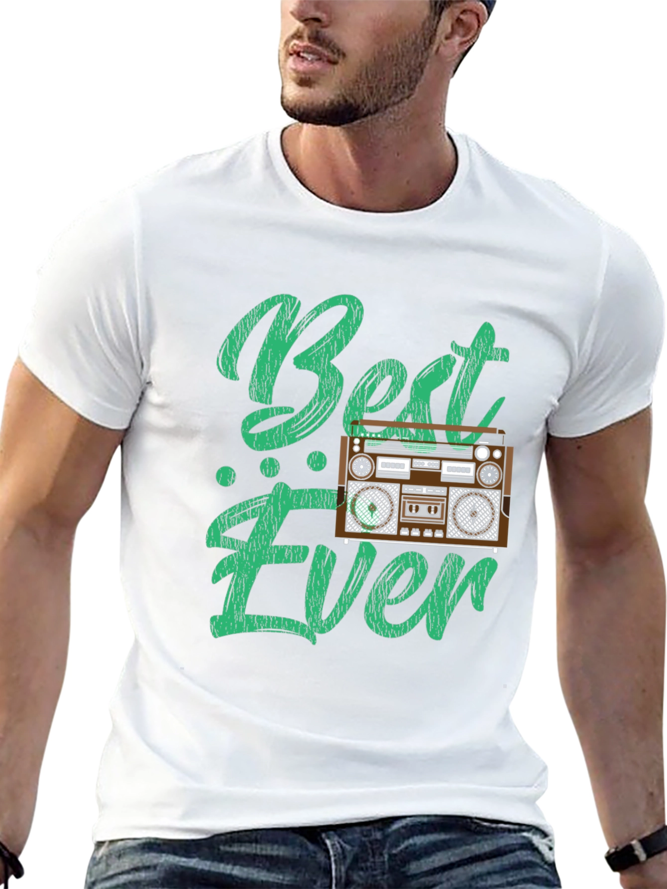 Retro Radio Graphic Tee - Best Ever Design