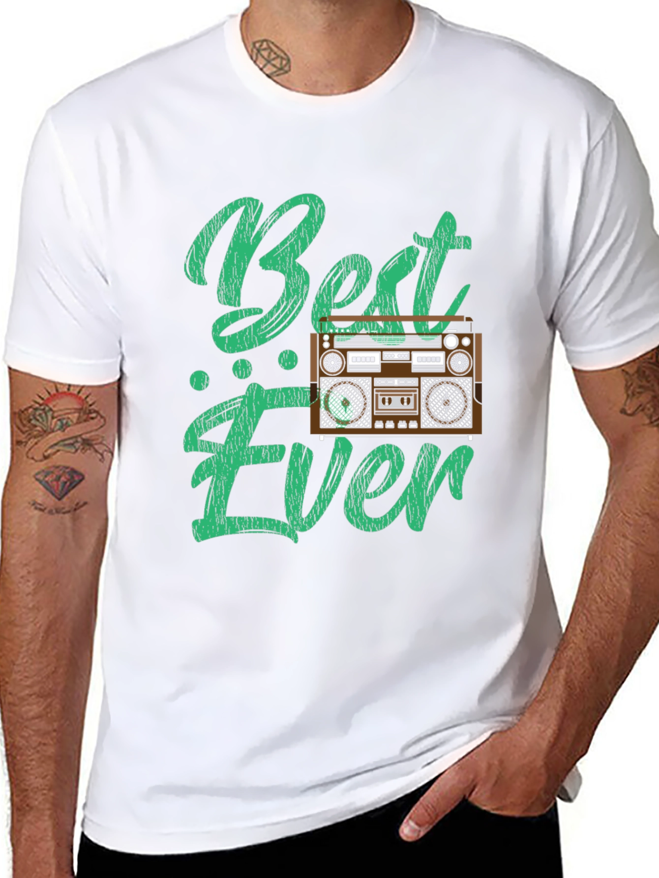 Retro Radio Graphic Tee - Best Ever Design