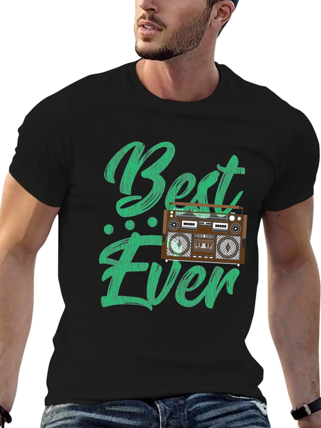 Retro Radio Graphic Tee - Best Ever Design