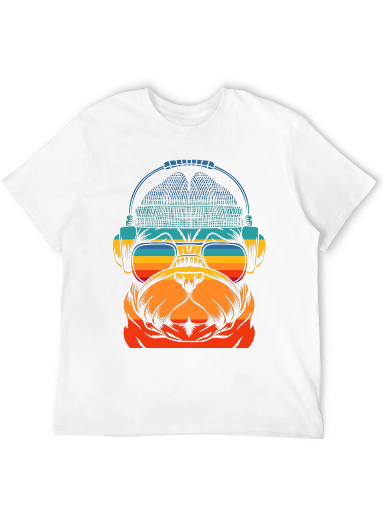 Retro Bulldog DJ T-Shirt