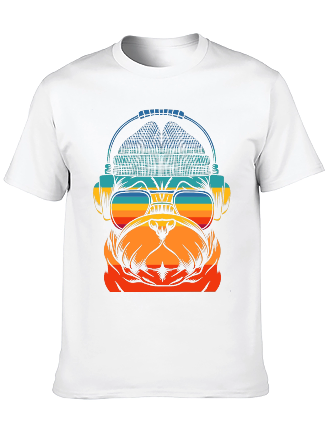 Retro Bulldog DJ T-Shirt