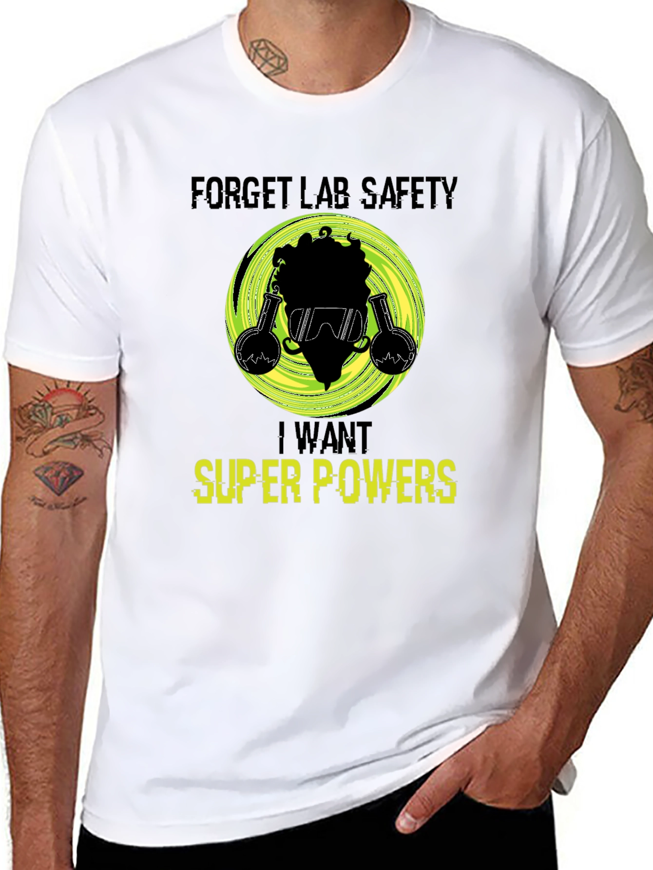 Forget Lab Safety Super Powers Graphic Tee