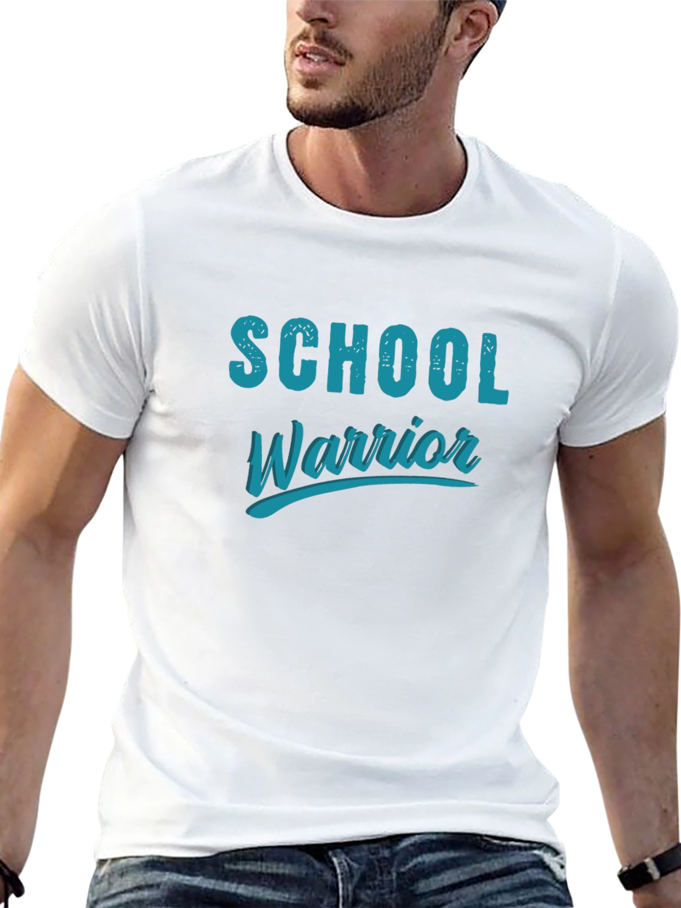 School Warrior T-Shirt - Black Cotton Tee