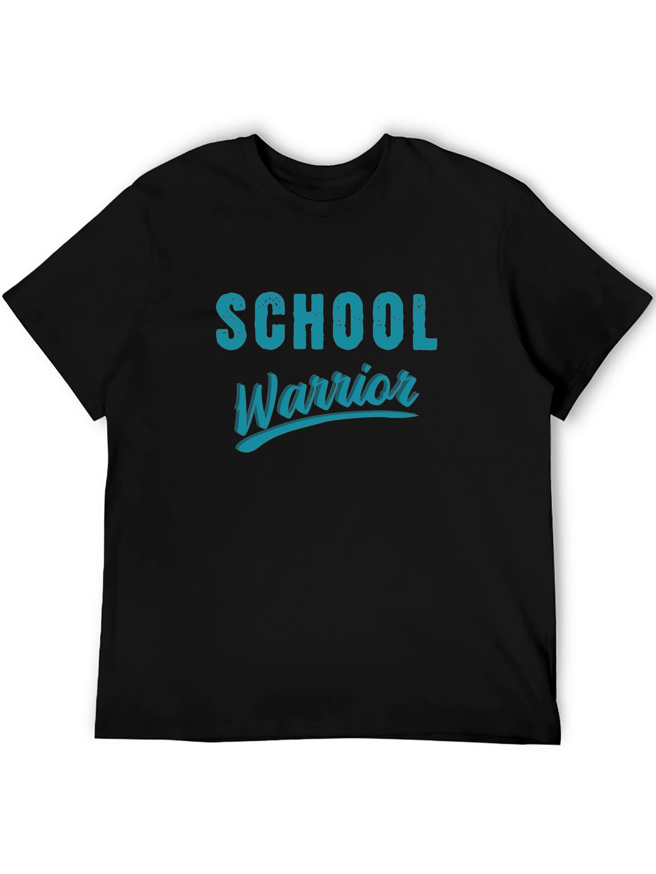 School Warrior T-Shirt - Black Cotton Tee