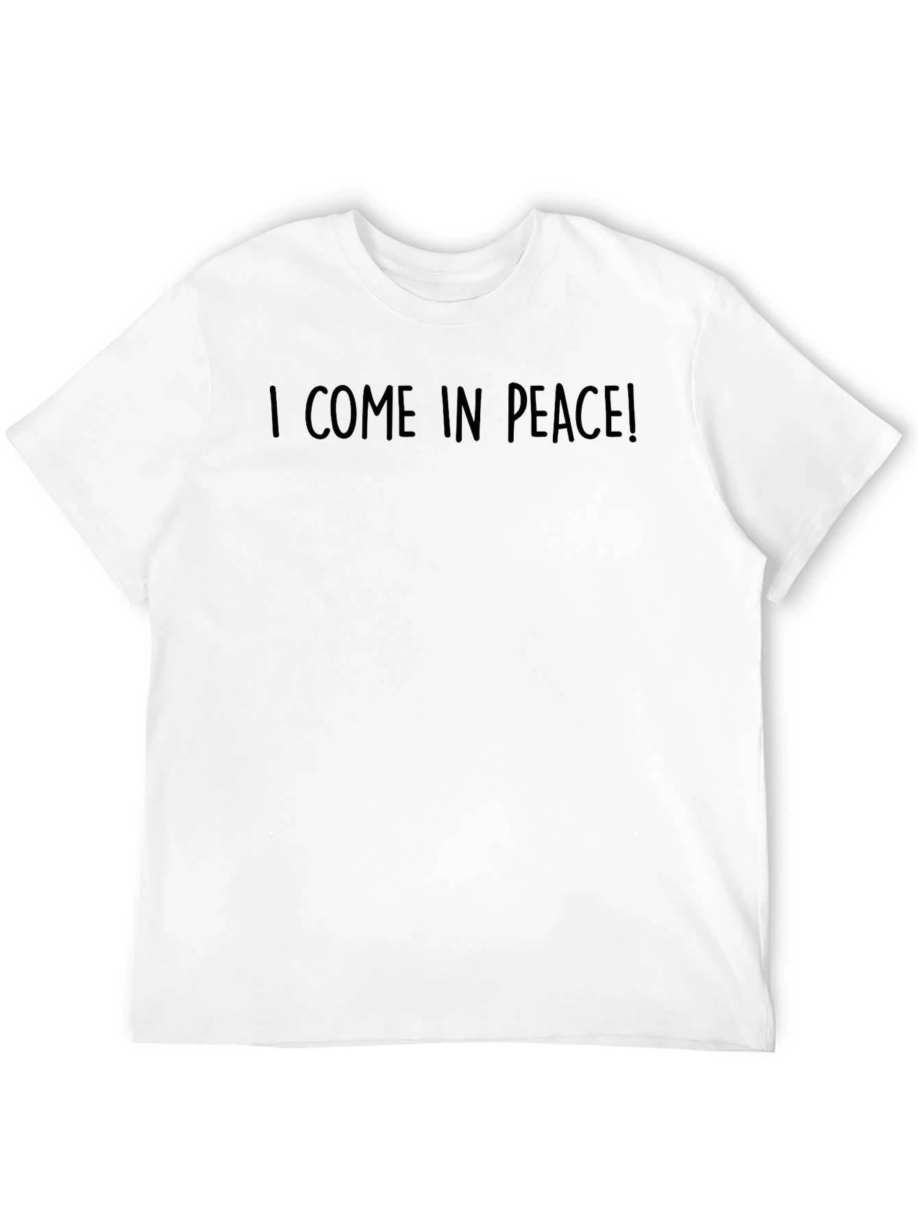 I Come in Peace! Graphic Tee - Black