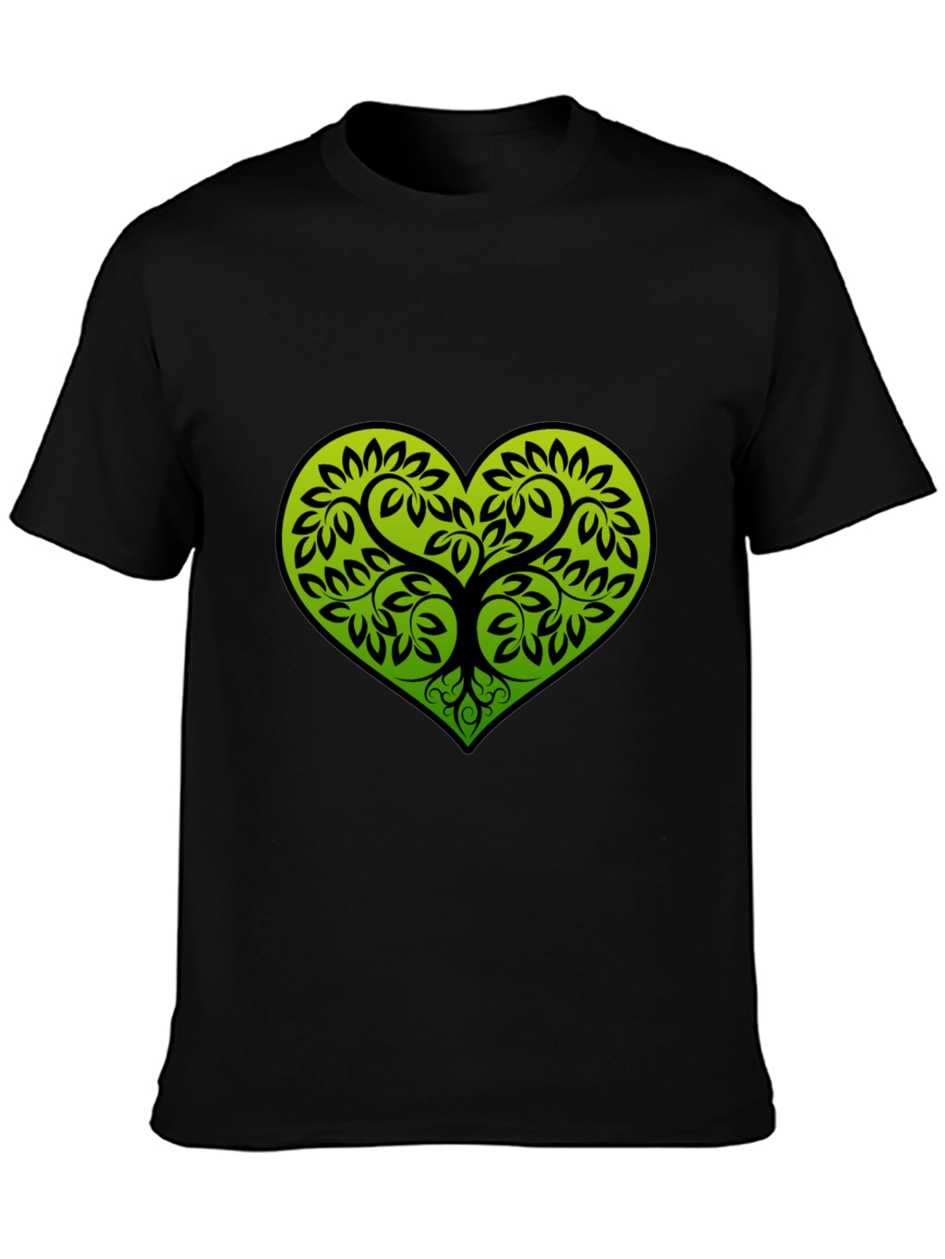 Heart Tree Black T-Shirt