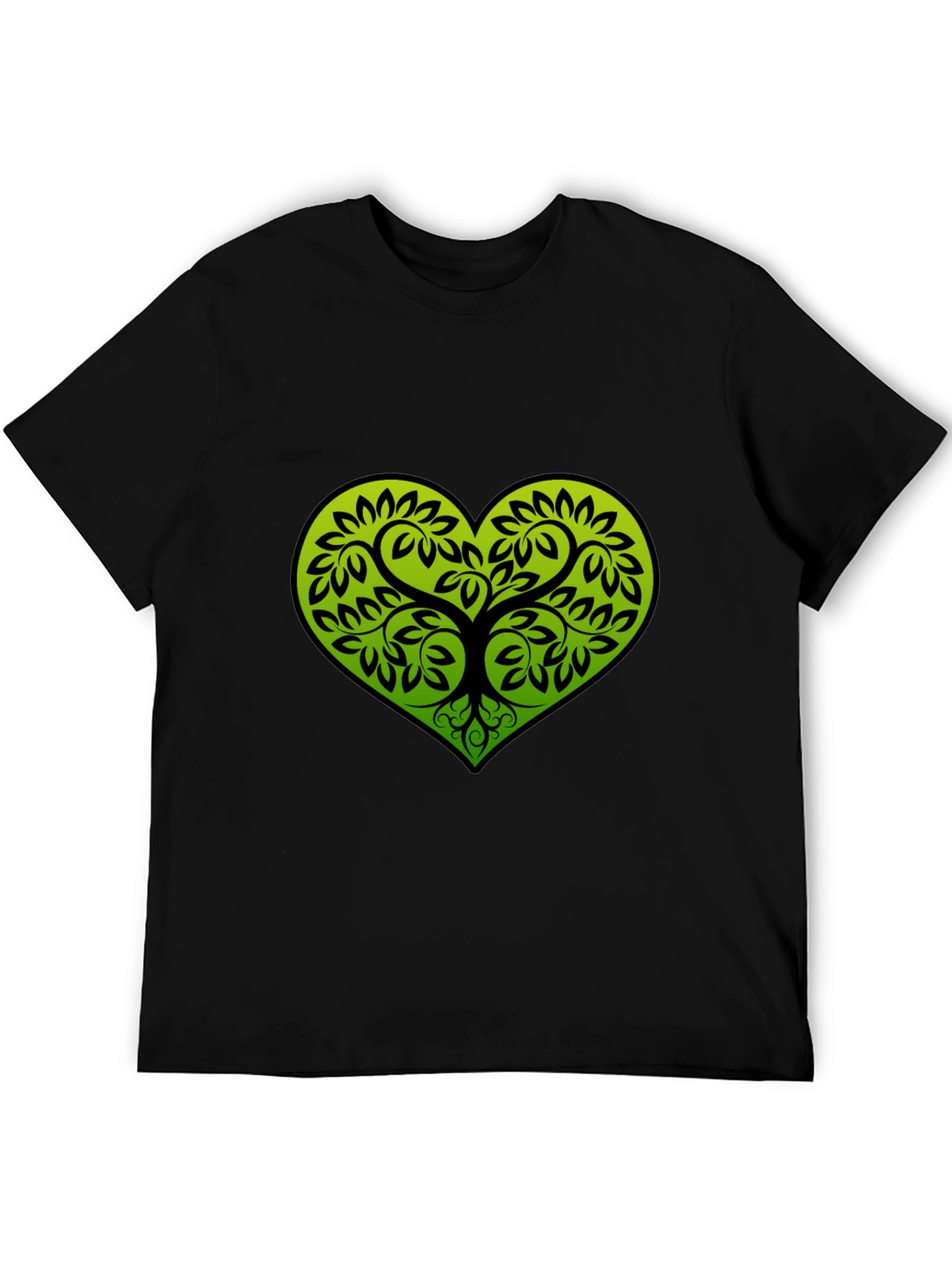 Heart Tree Black T-Shirt