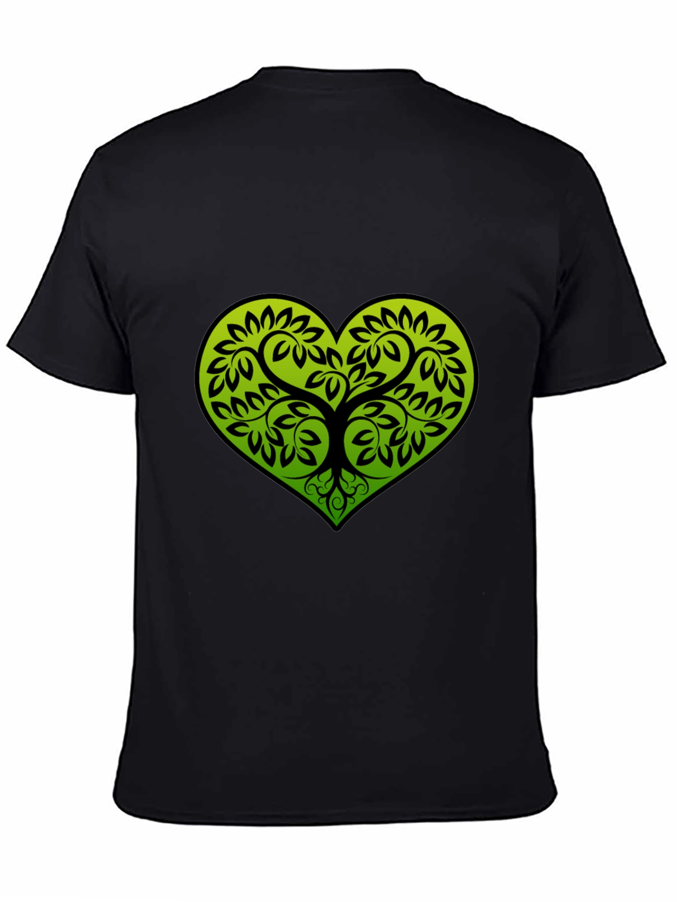 Heart Tree Black T-Shirt