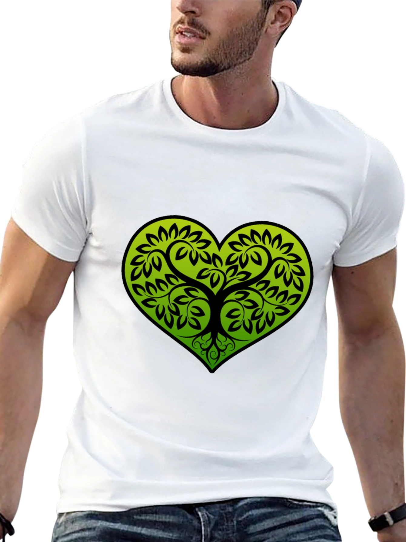 Heart Tree Black T-Shirt