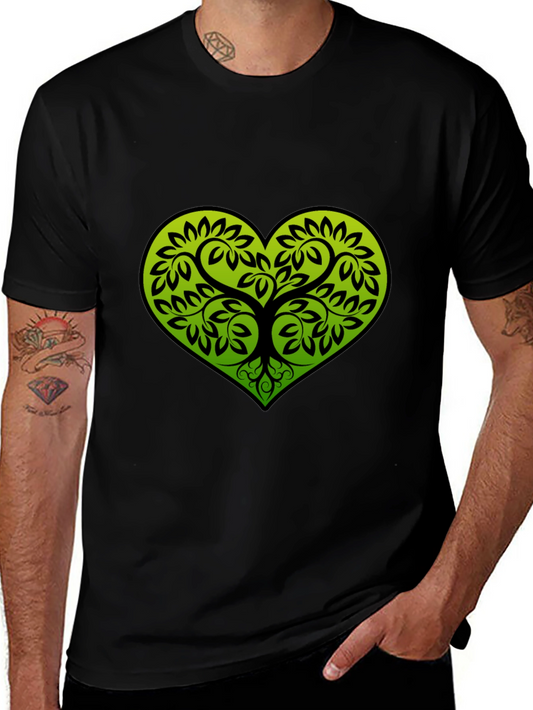Heart Tree Black T-Shirt